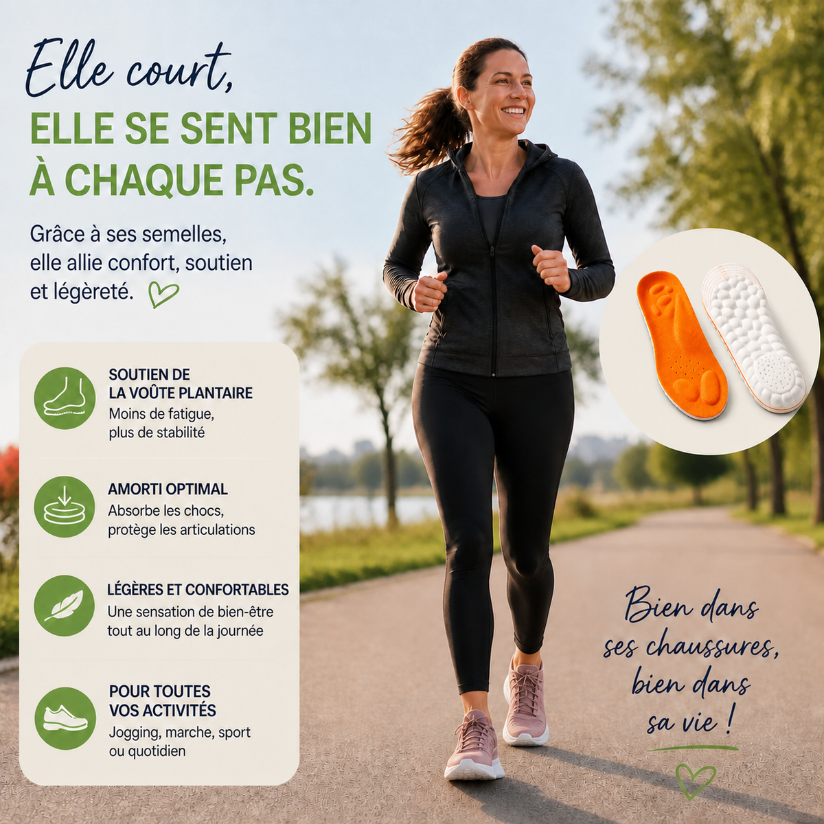 Semelles Sport Confort Latex